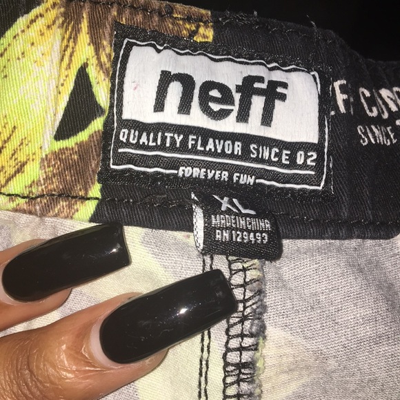 Lime Green Floral Joggers - Picture 3 of 3